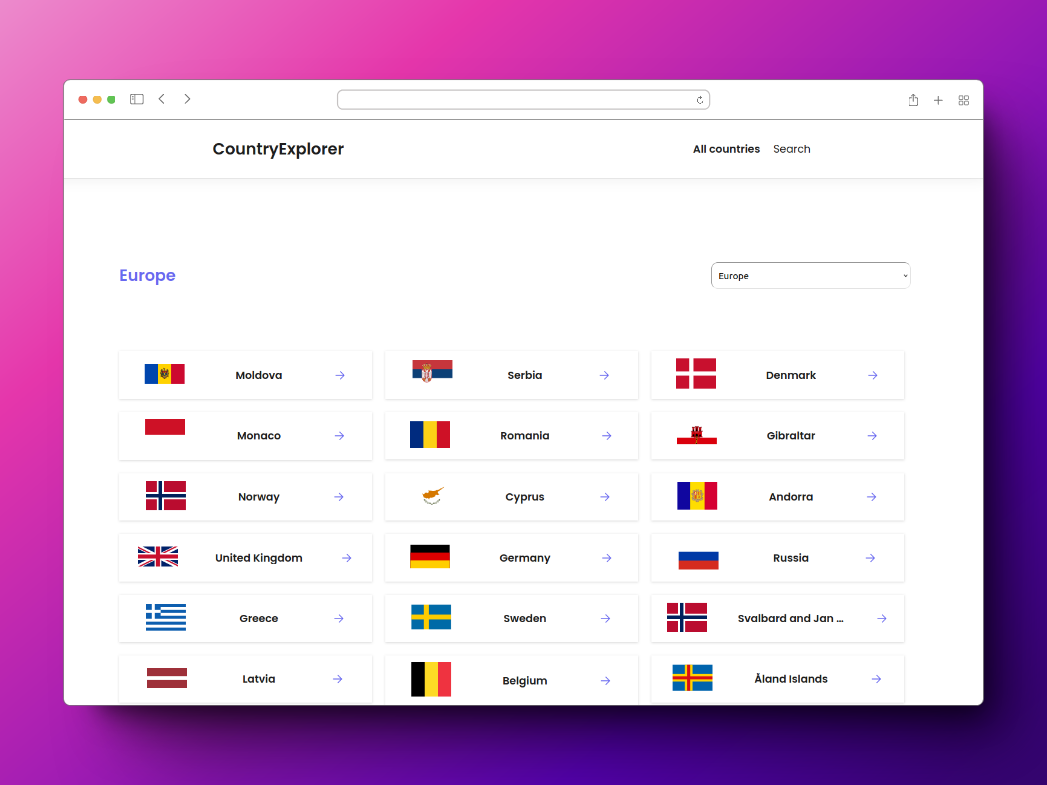 CountriesApp image